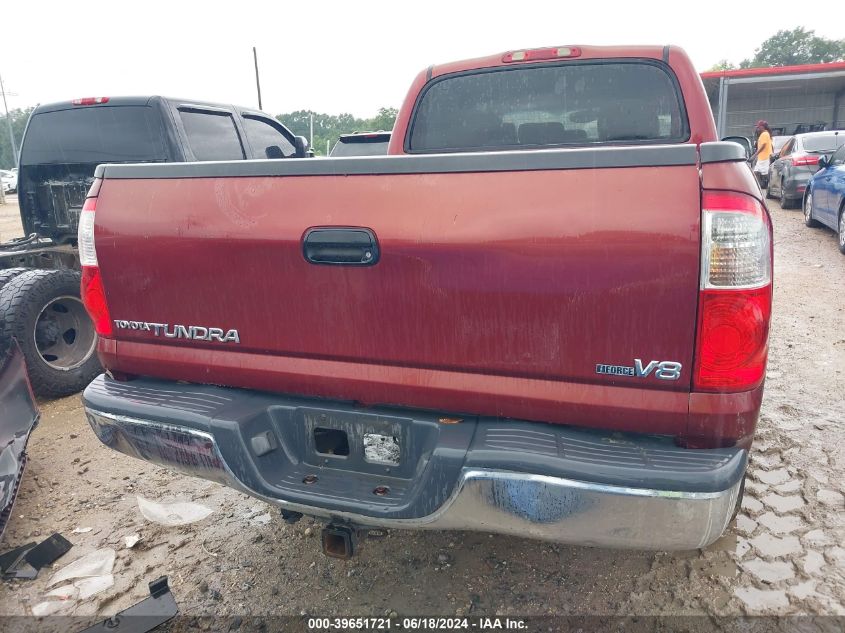 2006 Toyota Tundra Sr5 V8 VIN: 5TBET341X6S505642 Lot: 39651721