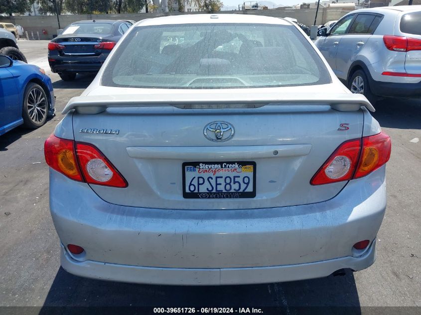 2010 Toyota Corolla S VIN: 2T1BU4EE0AC492142 Lot: 39651726