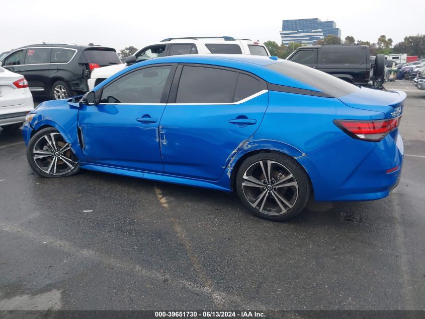 2020 Nissan Sentra Sr Xtronic Cvt VIN: 3N1AB8DVXLY257926 Lot: 39651730