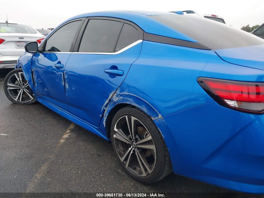 2020 Nissan Sentra Sr Xtronic Cvt VIN: 3N1AB8DVXLY257926 Lot: 39651730