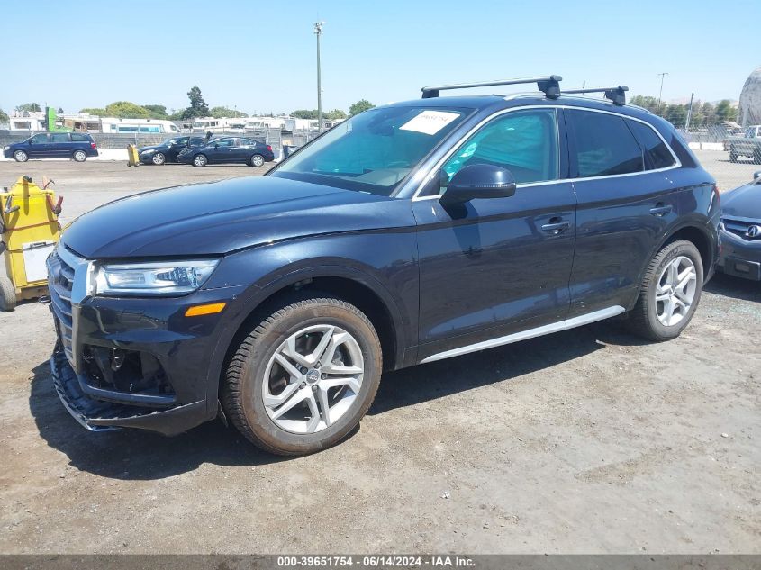 2019 Audi Q5 45 Premium VIN: WA1ANAFYXK2081891 Lot: 39651754