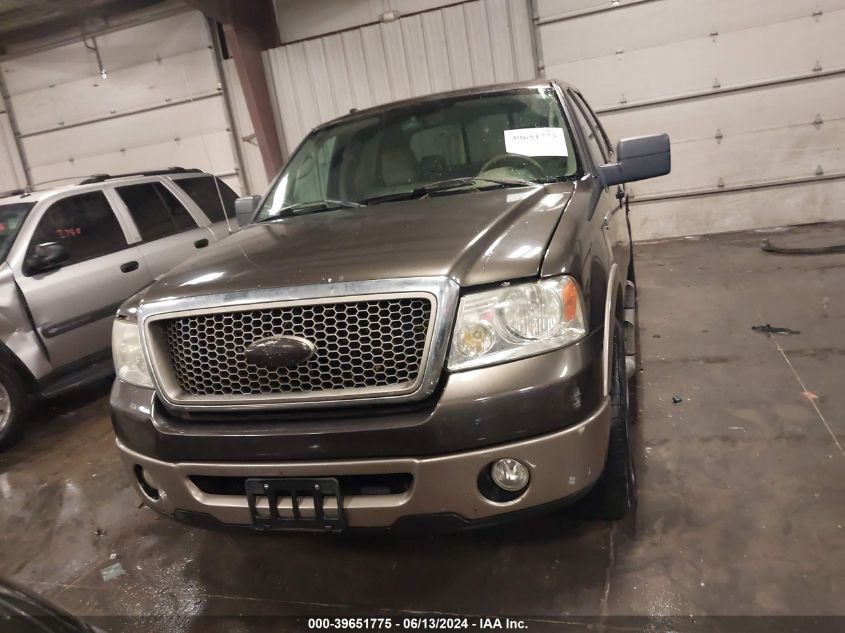 2006 Ford F-150 Lariat/Xlt VIN: 1FTPW12536FA52174 Lot: 39651775