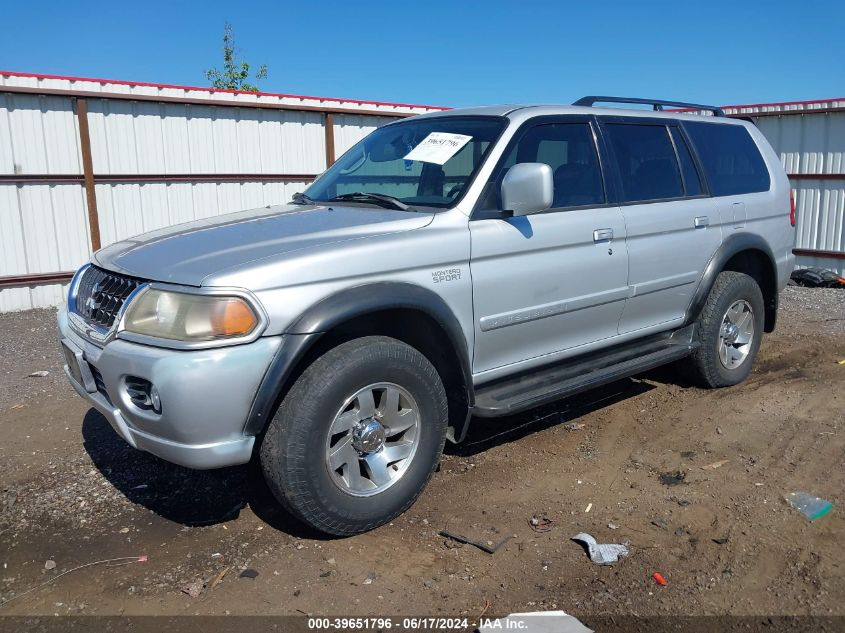 2002 Mitsubishi Montero Sport Ltd VIN: JA4MT41R52J037436 Lot: 39651796