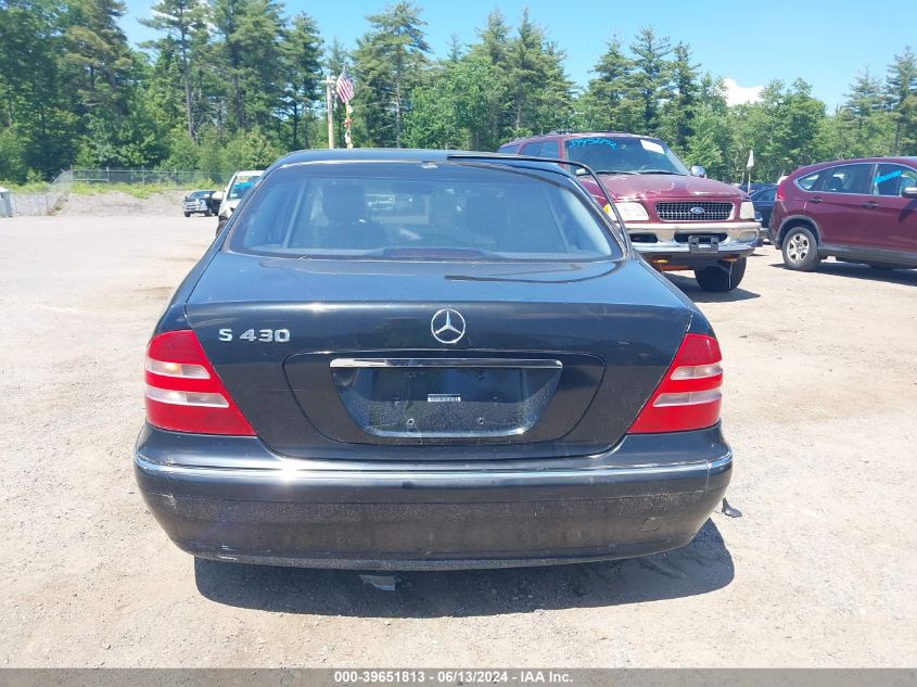 2002 Mercedes-Benz S 430 VIN: WDBNG70J02A296023 Lot: 39651813