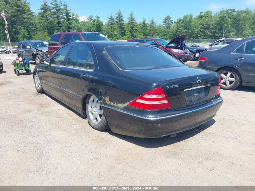 2002 Mercedes-Benz S 430 VIN: WDBNG70J02A296023 Lot: 39651813