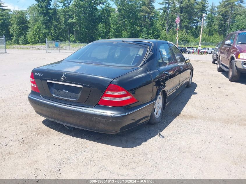 2002 Mercedes-Benz S 430 VIN: WDBNG70J02A296023 Lot: 39651813