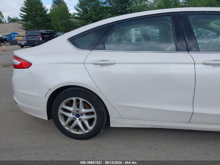 2014 Ford Fusion Se VIN: 3FA6P0HD1ER283499 Lot: 39651827