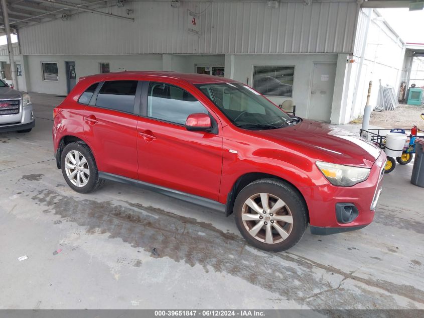 2014 Mitsubishi Outlander Sport Es VIN: 4A4AP3AU6EE014300 Lot: 39651847