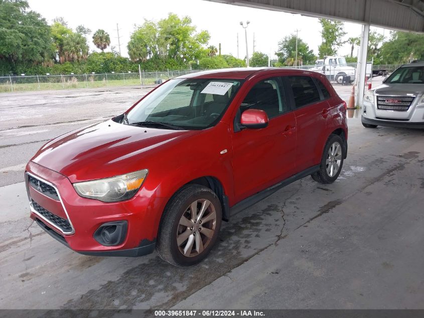 2014 Mitsubishi Outlander Sport Es VIN: 4A4AP3AU6EE014300 Lot: 39651847