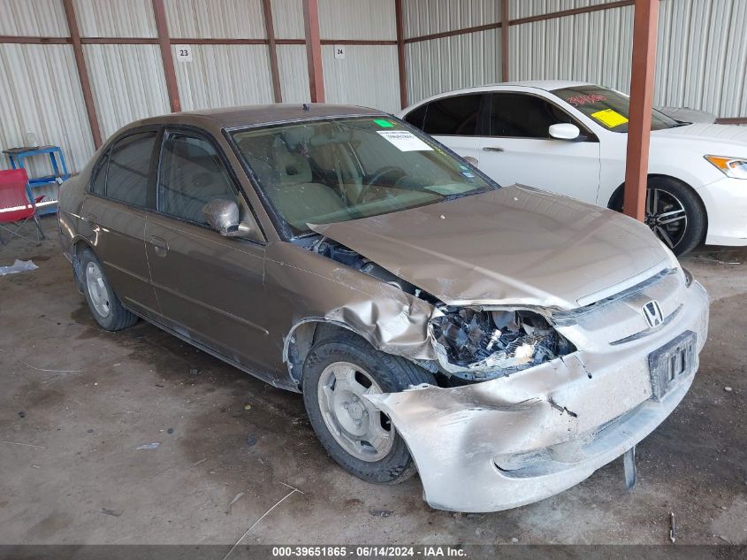 2003 Honda Civic Hybrid VIN: JHMES966X3S028556 Lot: 39651865