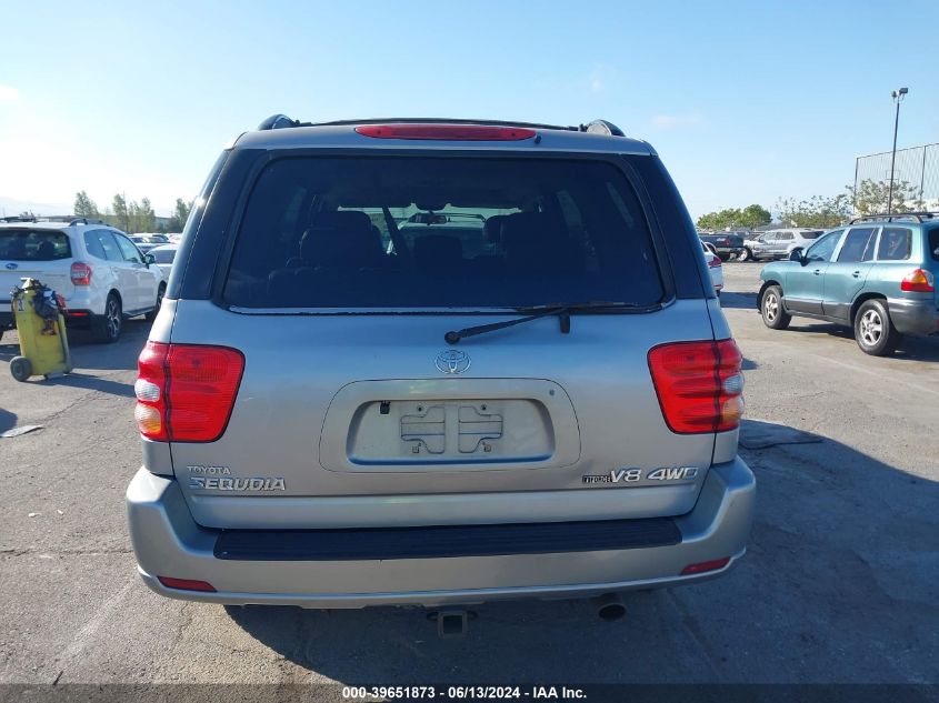 2002 Toyota Sequoia Sr5 V8 VIN: 5TDBT44A62S082066 Lot: 39651873