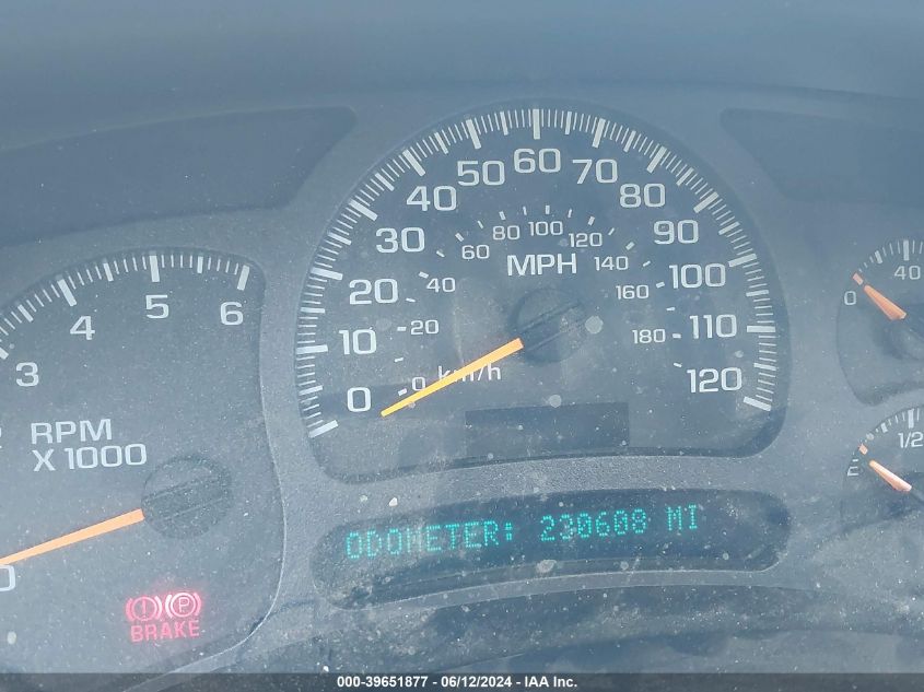 2003 Chevrolet Tahoe Lt VIN: 1GNEC13T93R288780 Lot: 39651877