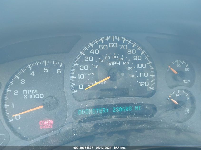 2003 Chevrolet Tahoe Lt VIN: 1GNEC13T93R288780 Lot: 39651877