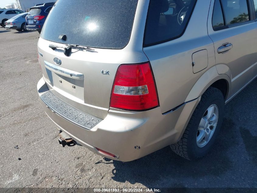 2007 Kia Sorento Lx VIN: KNDJC736675692444 Lot: 39651893