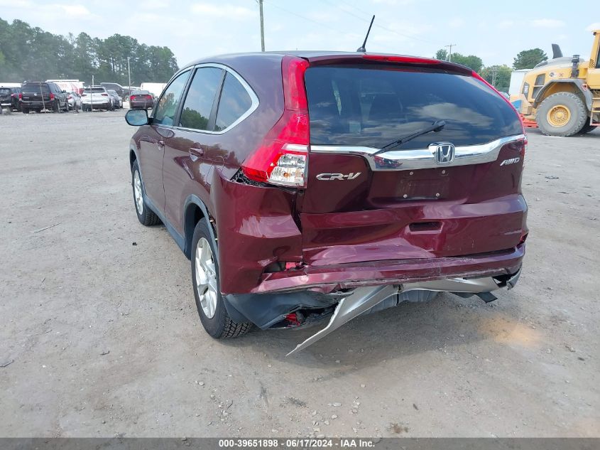 2015 Honda Cr-V Ex VIN: 5J6RM4H51FL113167 Lot: 39651898