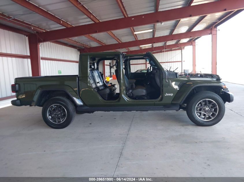 2022 Jeep Gladiator Overland 4X4 VIN: 1C6HJTFG6NL168356 Lot: 39651900