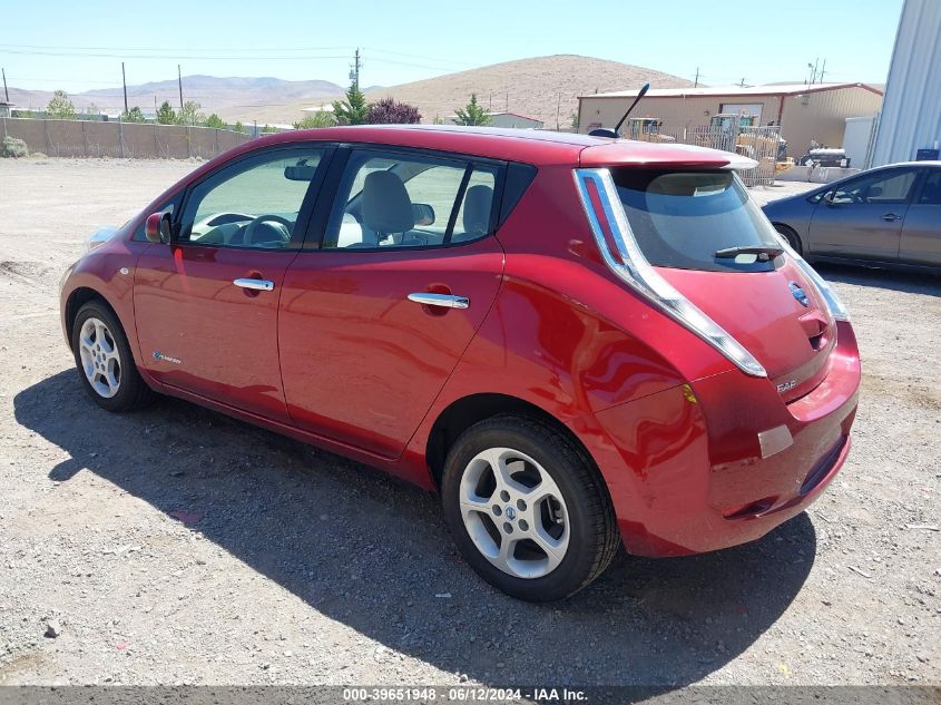 2012 Nissan Leaf Sl VIN: JN1AZ0CP8CT018268 Lot: 39651948