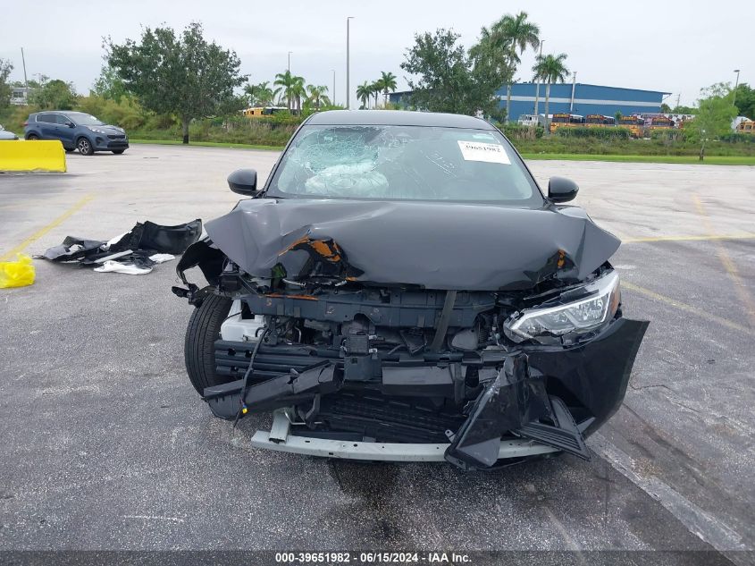 2022 Nissan Sentra S Xtronic Cvt VIN: 3N1AB8BV3NY274959 Lot: 39651982