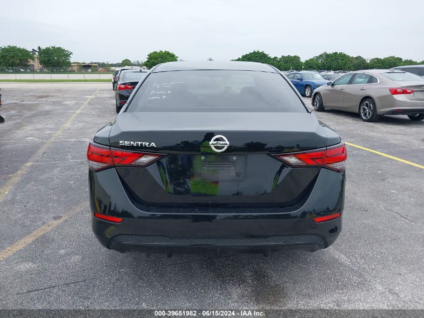 2022 Nissan Sentra S Xtronic Cvt VIN: 3N1AB8BV3NY274959 Lot: 39651982