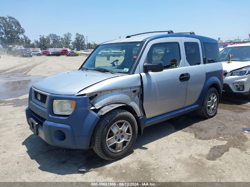 2006 Honda Element Lx VIN: 5J6YH18336L014833 Lot: 39651986