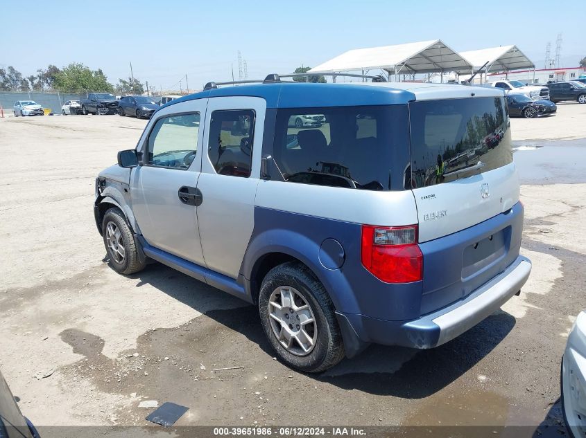 2006 Honda Element Lx VIN: 5J6YH18336L014833 Lot: 39651986