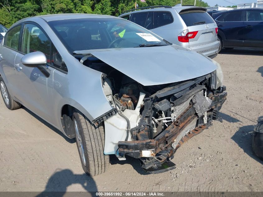 2012 Kia Rio Lx VIN: KNADM4A36C6087083 Lot: 39651992