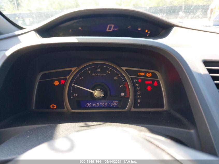 2008 Honda Civic Lx VIN: 1HGFA16528L084687 Lot: 39651998