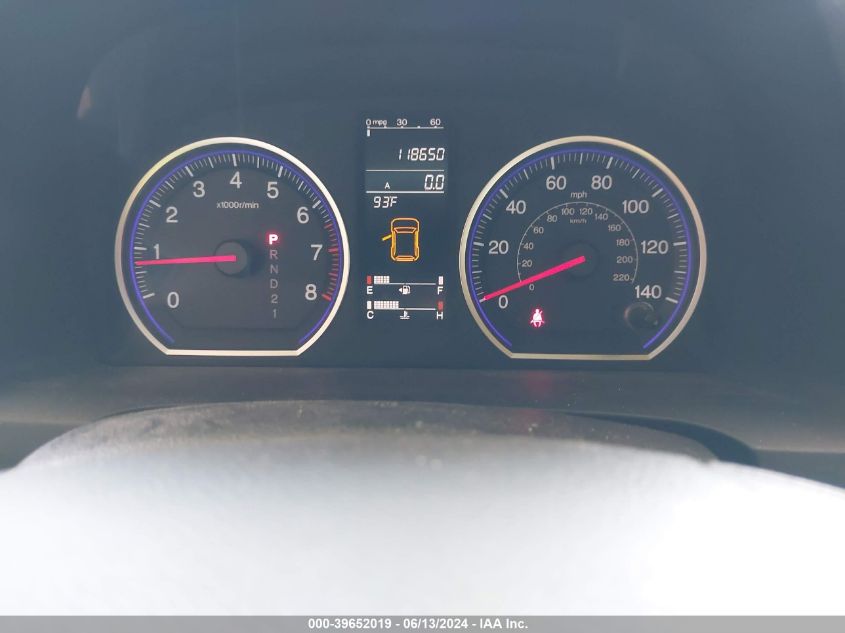 2009 Honda Cr-V Ex-L VIN: 5J6RE38749L033925 Lot: 39652019