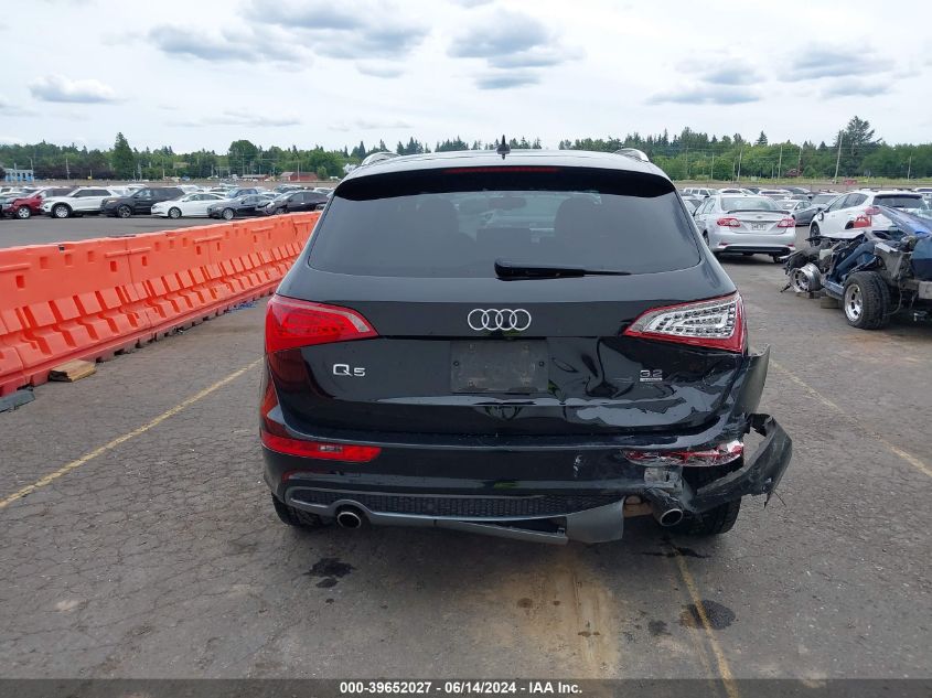 2012 Audi Q5 3.2 Premium VIN: WA1WKAFP2CA010505 Lot: 39652027