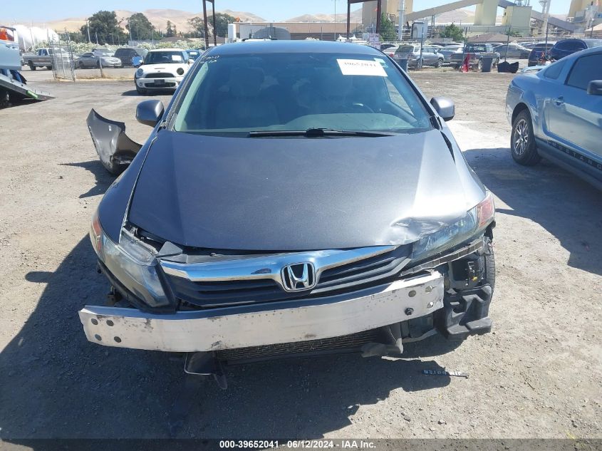 2012 Honda Civic Lx VIN: 2HGFB2F52CH302331 Lot: 39652041