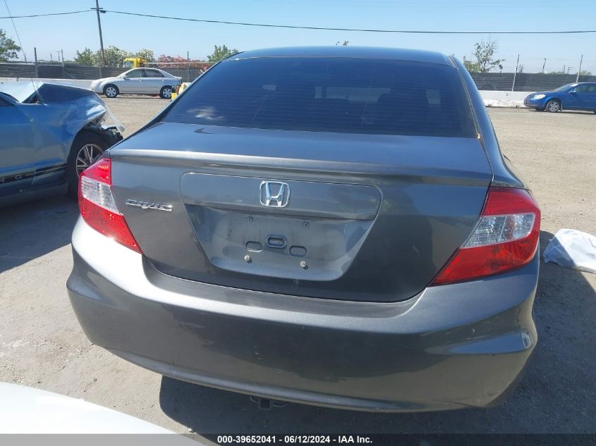 2012 Honda Civic Lx VIN: 2HGFB2F52CH302331 Lot: 39652041