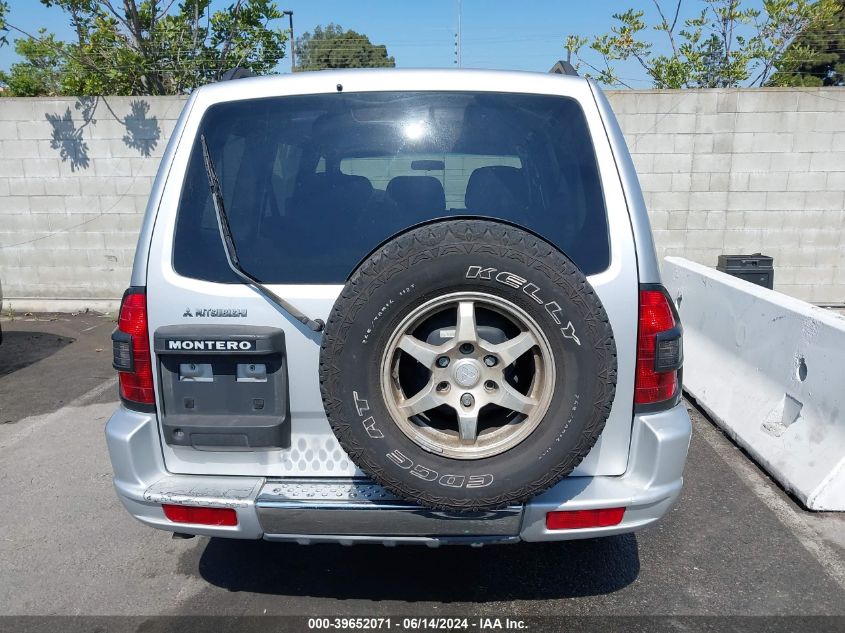 2002 Mitsubishi Montero Xls VIN: JA4MW31R62J003247 Lot: 39652071