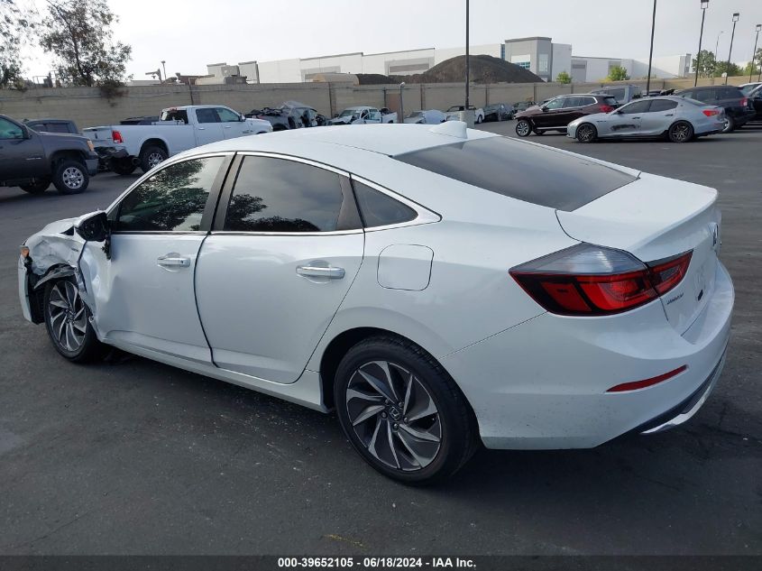 2019 Honda Insight Touring VIN: 19XZE4F95KE023161 Lot: 39652105