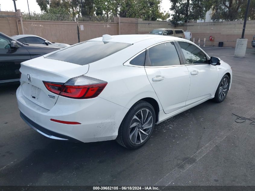 2019 Honda Insight Touring VIN: 19XZE4F95KE023161 Lot: 39652105