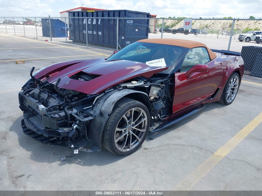 2018 CHEVROLET CORVETTE GRAND SPORT - 1G1Y13D71J5100422