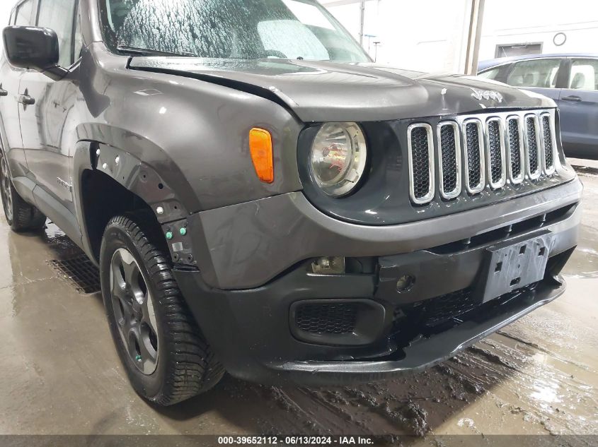 2017 Jeep Renegade Sport 4X4 VIN: ZACCJBAB8HPG56216 Lot: 39652112