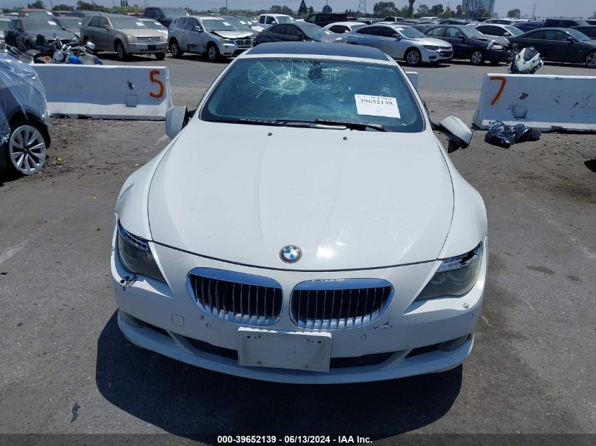 WBAEA5C50ACV93492 2010 BMW 650I