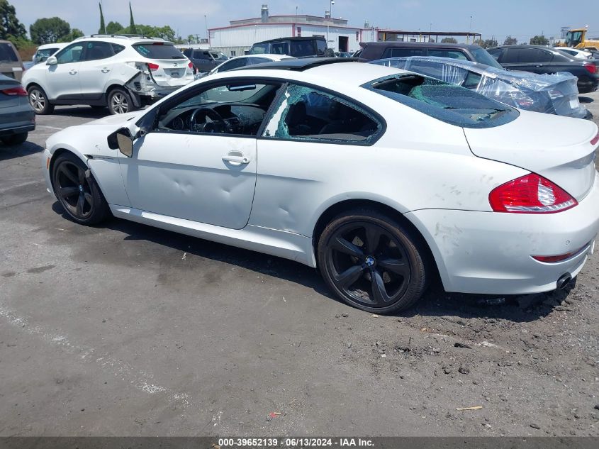 2010 BMW 650I VIN: WBAEA5C50ACV93492 Lot: 39652139