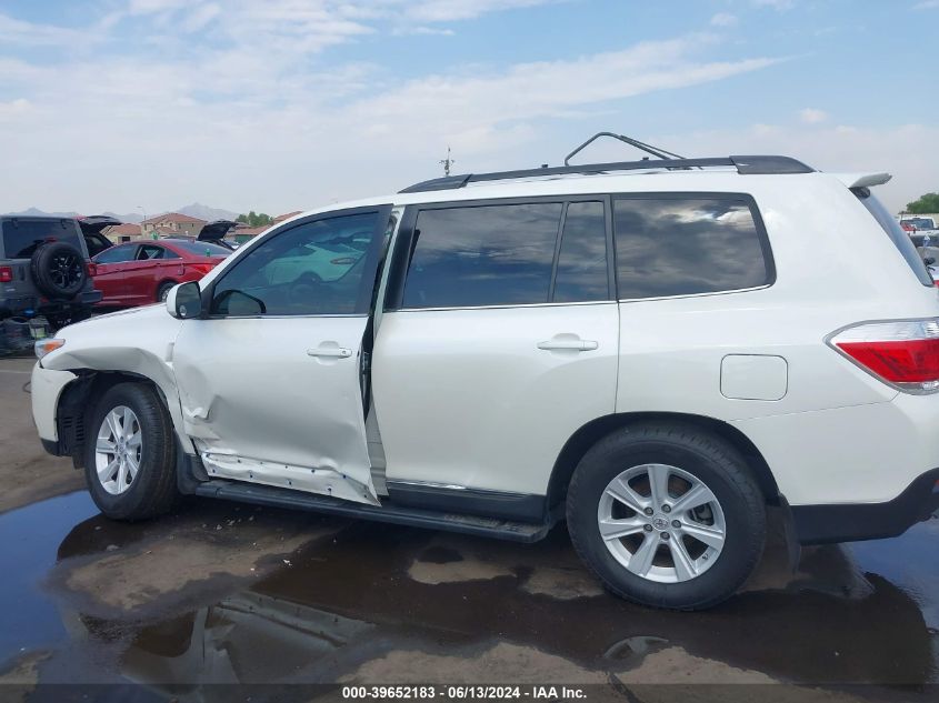 2013 Toyota Highlander Se V6 VIN: 5TDBK3EH9DS240685 Lot: 39652183