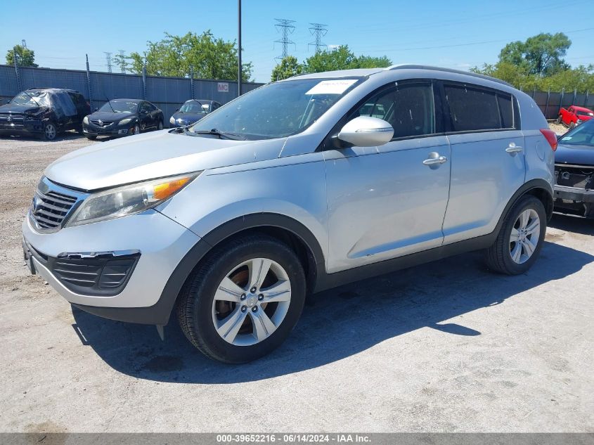 2013 Kia Sportage Lx VIN: KNDPB3A21D7380960 Lot: 39652216