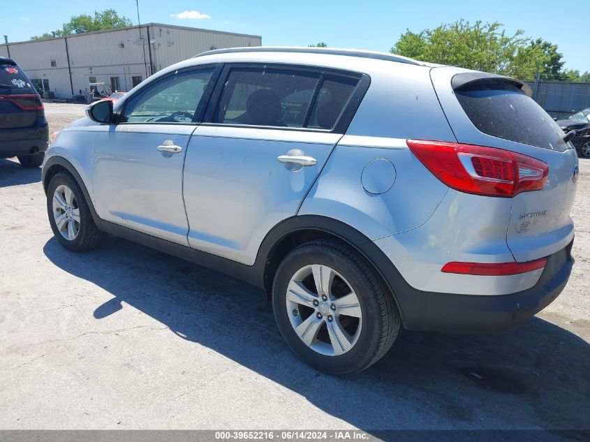 2013 Kia Sportage Lx VIN: KNDPB3A21D7380960 Lot: 39652216