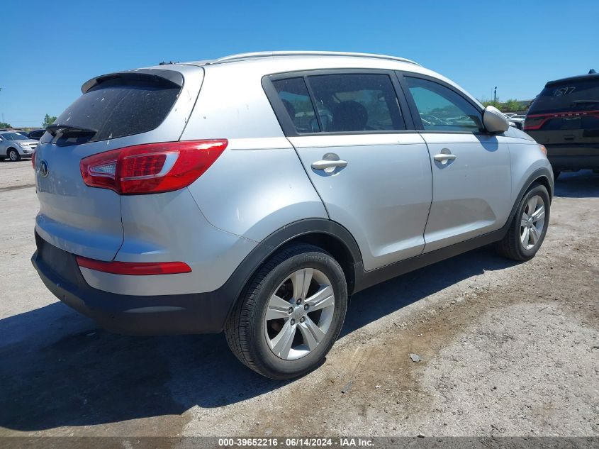 2013 Kia Sportage Lx VIN: KNDPB3A21D7380960 Lot: 39652216