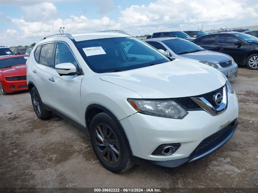 2016 Nissan Rogue S/Sl/Sv VIN: KNMAT2MV6GP690996 Lot: 39652222