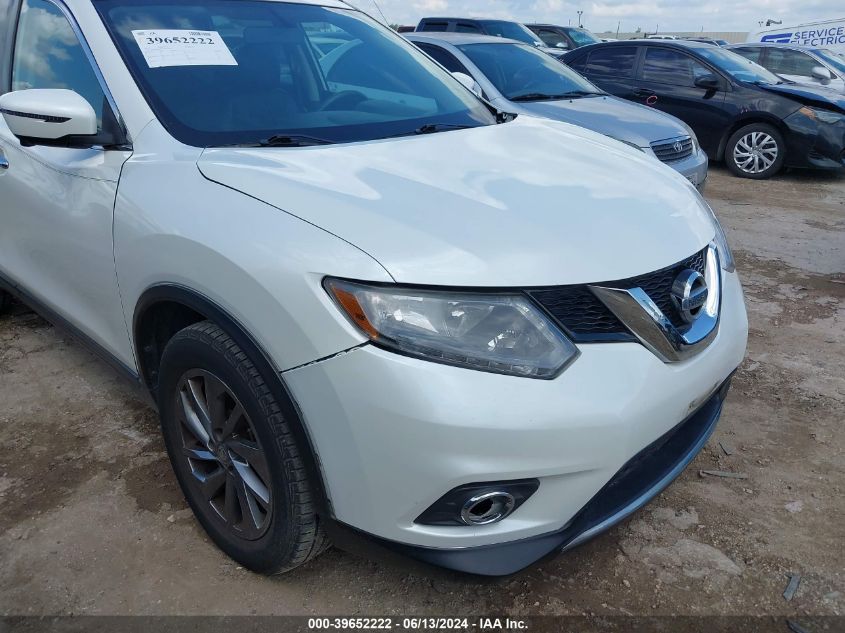 2016 Nissan Rogue S/Sl/Sv VIN: KNMAT2MV6GP690996 Lot: 39652222