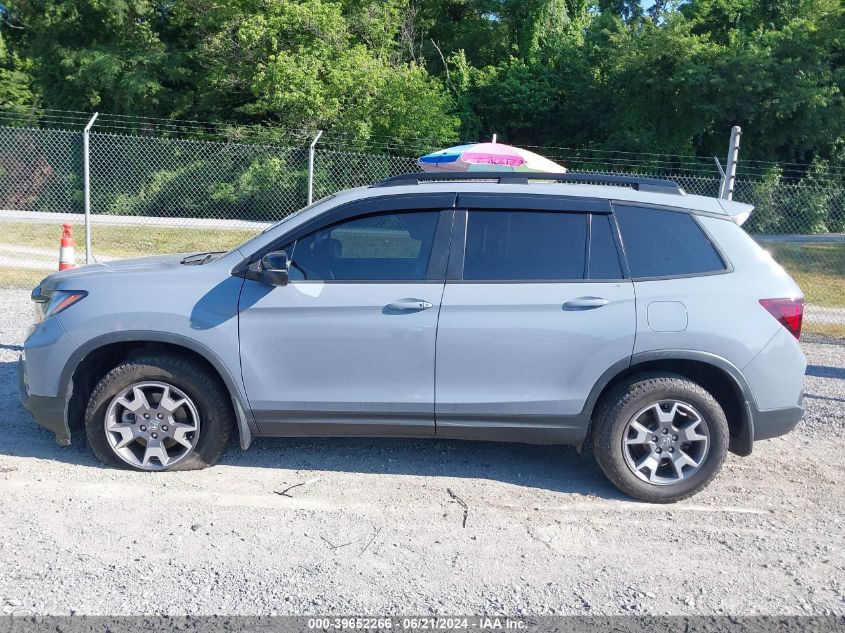 2022 Honda Passport Awd Trailsport VIN: 5FNYF8H66NB001414 Lot: 39652266