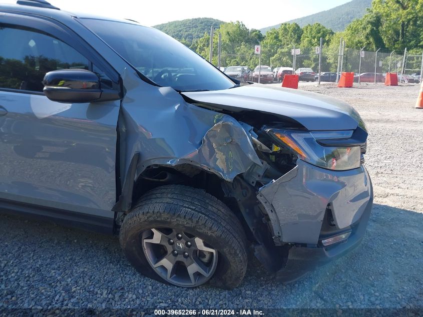 2022 Honda Passport Awd Trailsport VIN: 5FNYF8H66NB001414 Lot: 39652266