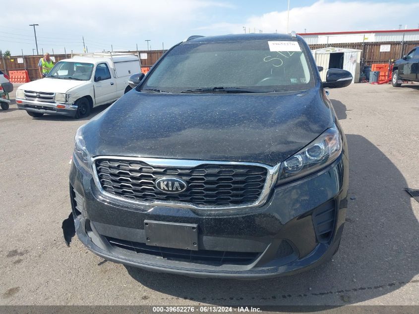 2019 Kia Sorento 2.4L Lx VIN: 5XYPG4A35KG592633 Lot: 39652276