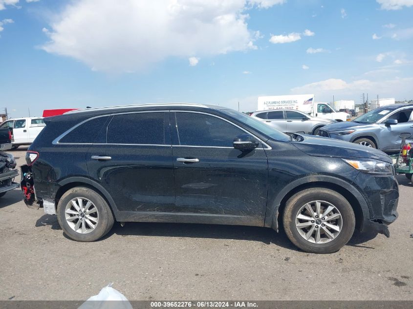 2019 Kia Sorento 2.4L Lx VIN: 5XYPG4A35KG592633 Lot: 39652276