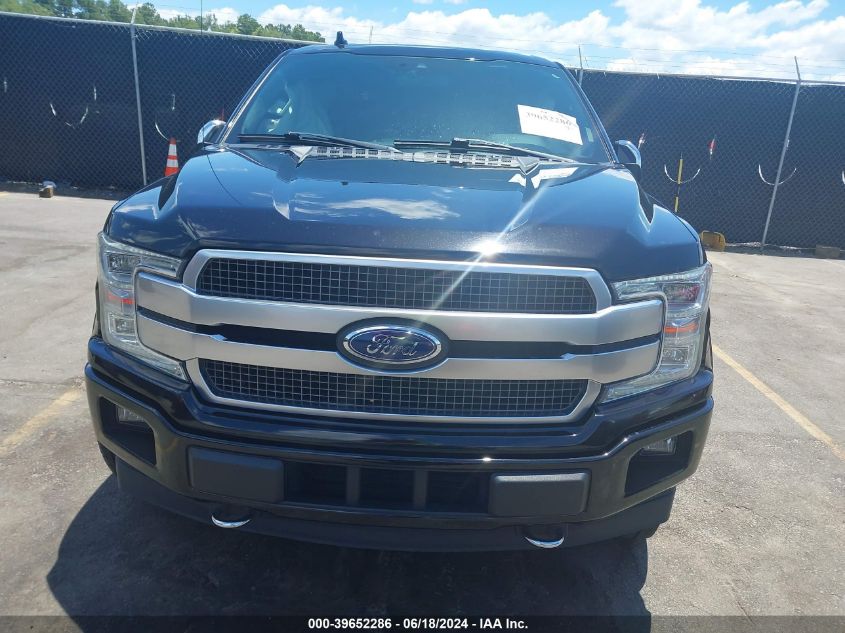 2019 Ford F-150 Platinum VIN: 1FTEW1E41KFB48728 Lot: 39652286