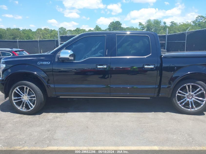 2019 Ford F-150 Platinum VIN: 1FTEW1E41KFB48728 Lot: 39652286